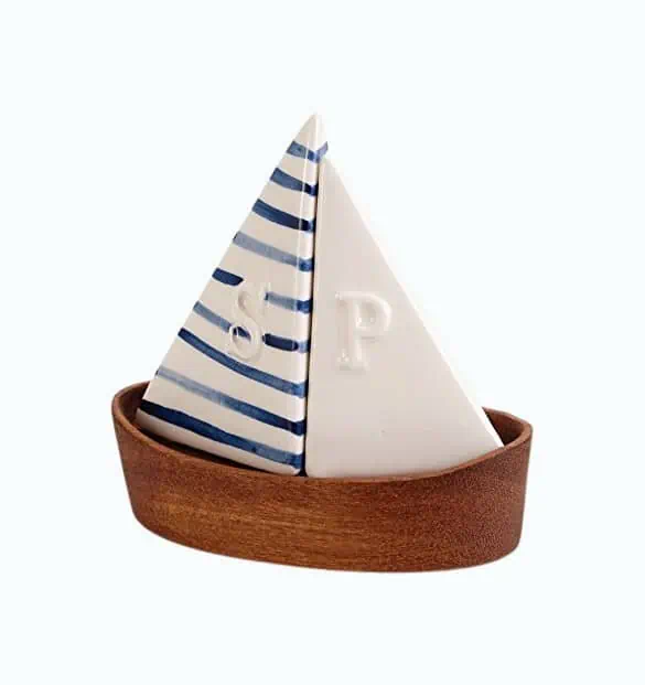 Product Image of the Sailboat Salt and Pepper Shaker