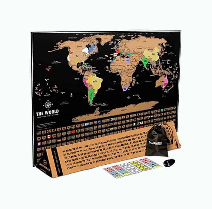 Product Image of the Scratch-Off World Map Poster