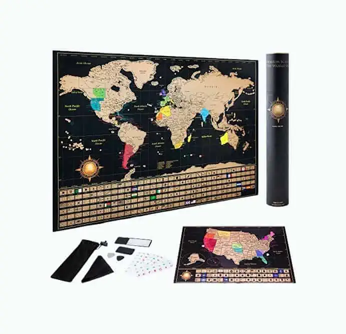 Product Image of the Scratch Off World Map