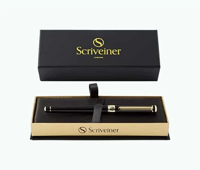 Product Image of the Scriveiner Black Lacquer Rollerball Pen