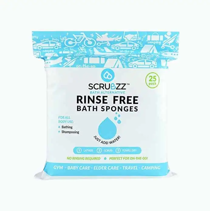 Product Image of the Scrubzz Disposable No Rinse Bathing Wipes