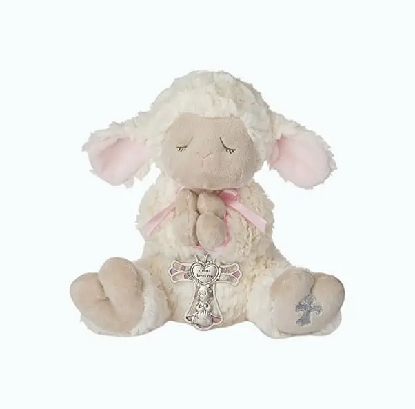 Product Image of the Serenity Lamb With Crib Cross
