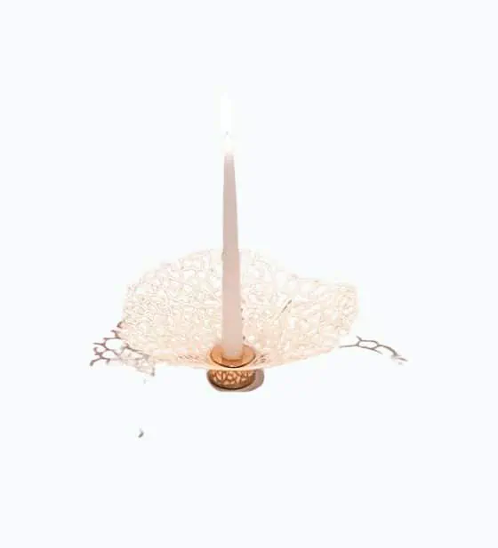Product Image of the Shadow Leaf Candleholder