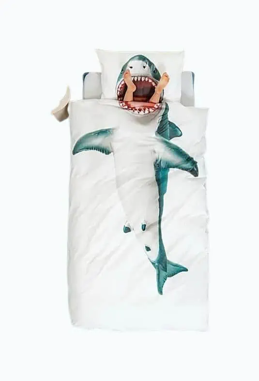 Product Image of the Shark Duvet and Pillowcase Set