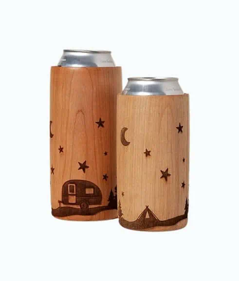 Product Image of the Sip Under the Stars Wood Beer Chiller