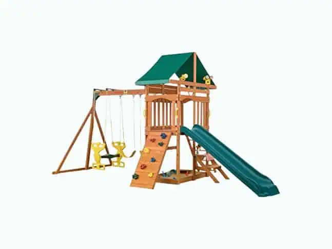 Product Image of the Sky View Cedar Wood Swing Set / Playset