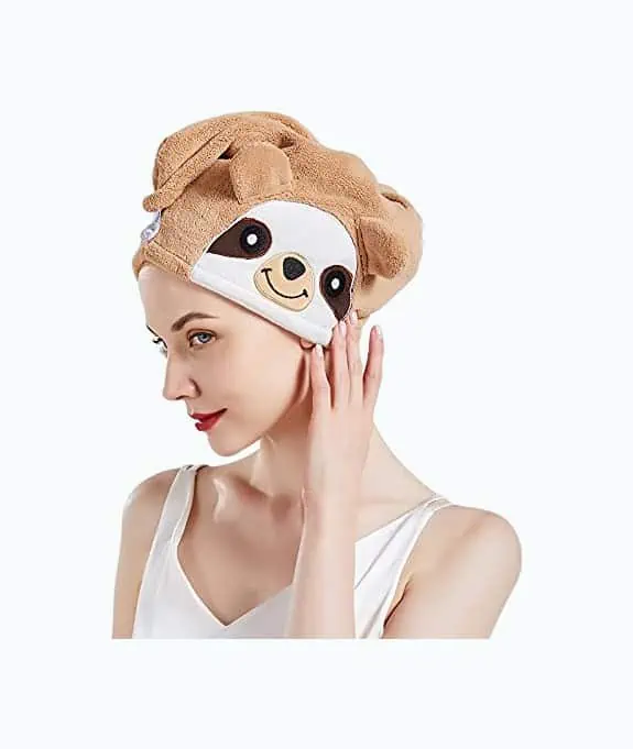 Product Image of the Sloth Hair Towels Wrap