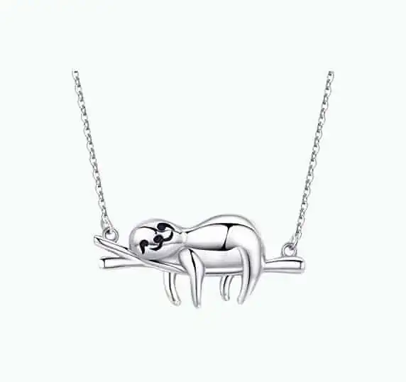 Product Image of the Sloth Necklace Sterling Silver 