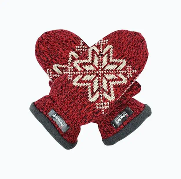 Product Image of the Snowflake Knit Mittens