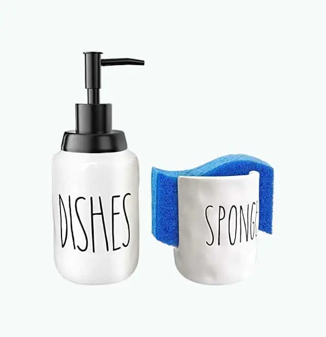 Product Image of the Soap Pump And Sponge Caddy Set