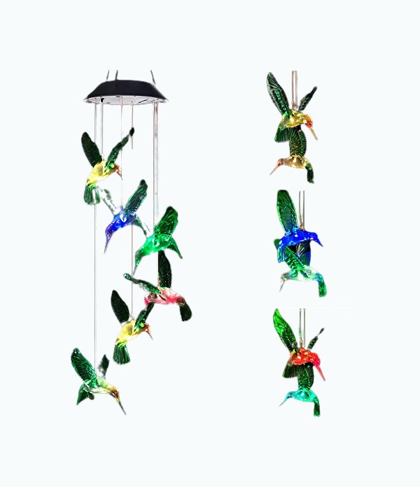 Product Image of the Solar Hummingbird Wind Chime