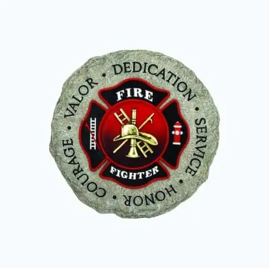 Product Image of the Spoontiques Firefighter Stepping Stone