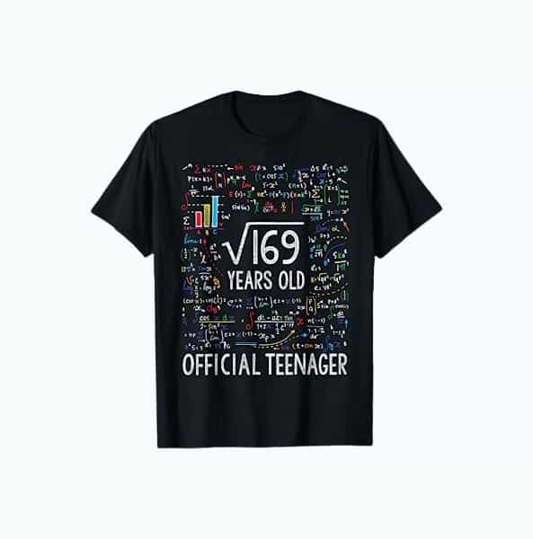 Product Image of the Square Root Birthday T-Shirt