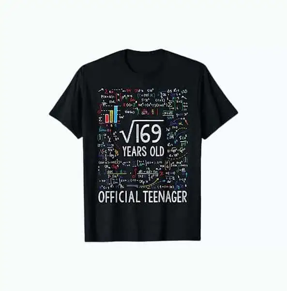 Product Image of the Square Root Birthday T-Shirt