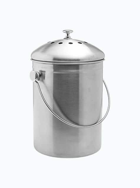 Product Image of the Stainless Steel Countertop Compost Bin