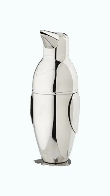 Product Image of the Stainless Steel Penguin Cocktail Shaker