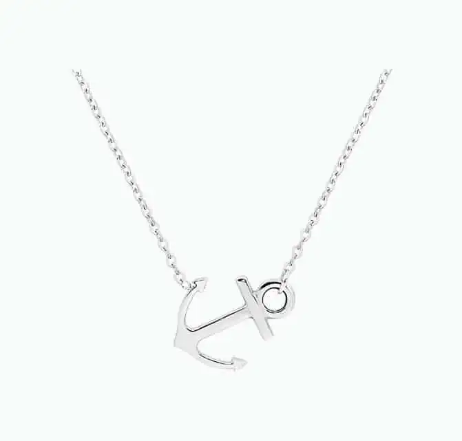 Product Image of the Stainless Steel Sideways Anchor Pendant