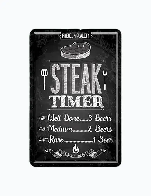 Product Image of the Steak Timer Sign