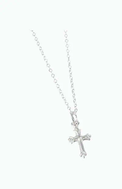 Product Image of the Sterling Silver Cross Necklace 