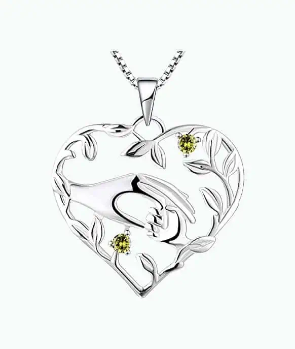 Product Image of the Sterling Silver Mother Daughter Necklace