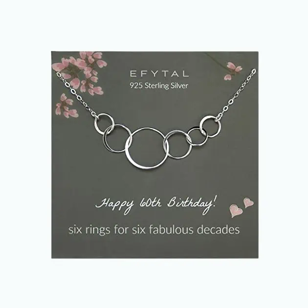 Product Image of the Sterling Silver Six Circle Necklace 