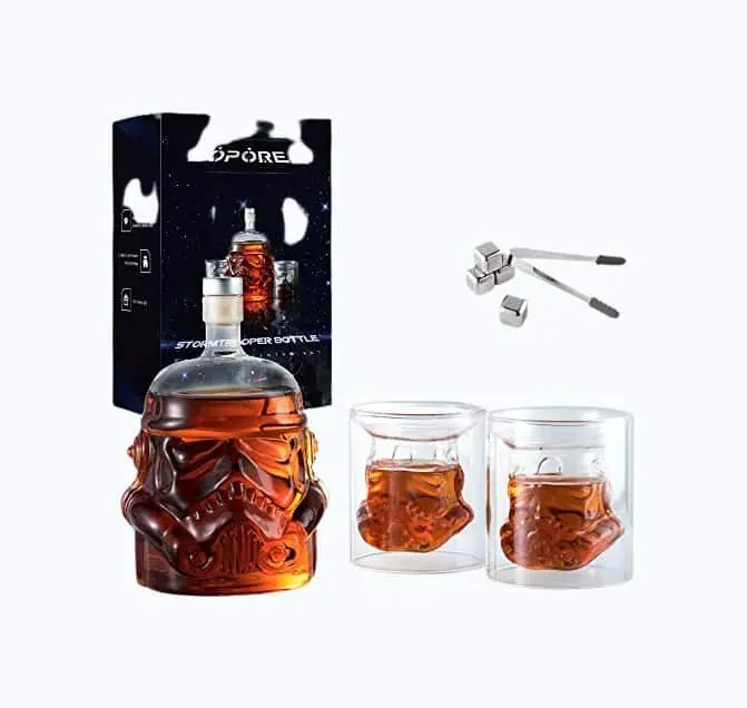 Product Image of the Stormtrooper Whiskey Decanter Set