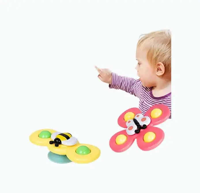 Product Image of the Suction Cup Spinning Top Toy