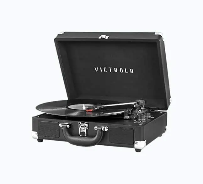 Product Image of the Suitcase-Style Wireless Turntable