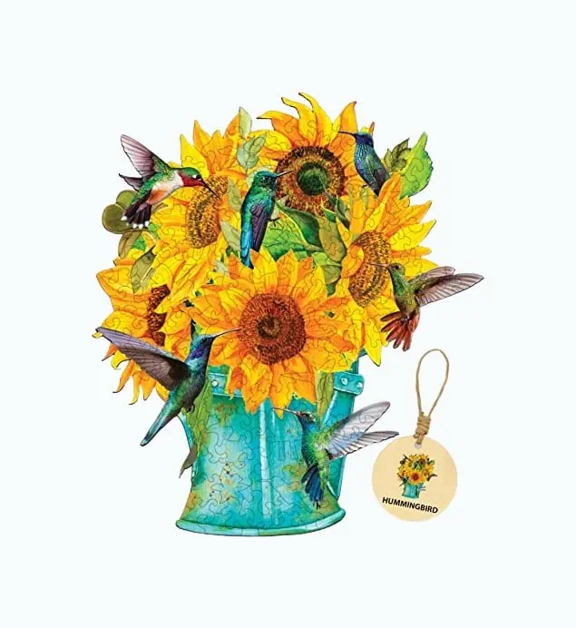 Product Image of the Sunflower Wooden Jigsaw Puzzle