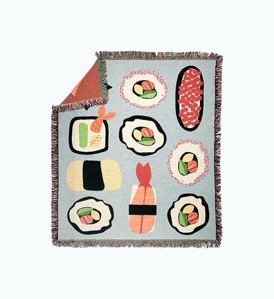 Product Image of the Sushi Lover Throw Blanket