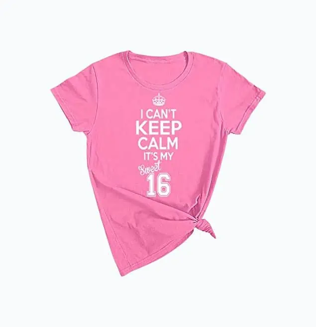 Product Image of the Sweet 16 Birthday T-Shirt