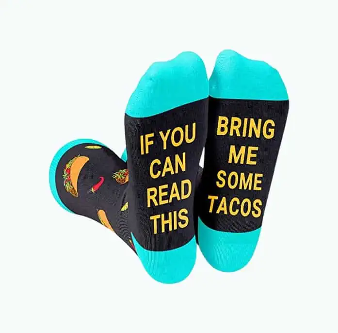 Product Image of the Taco Novelty Socks