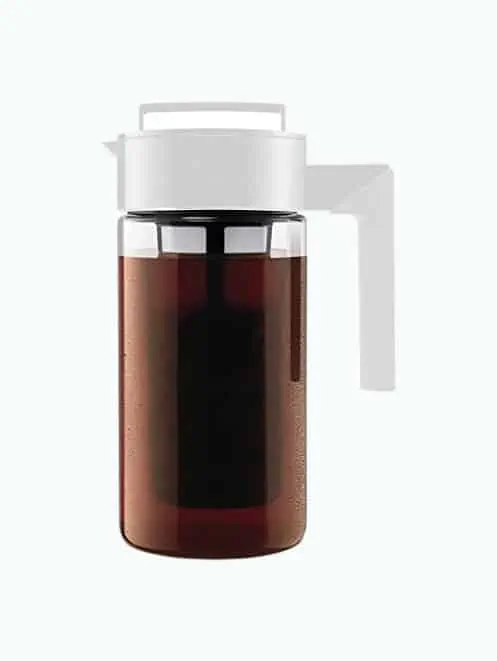 Product Image of the Takeya Patented Deluxe Cold Brew Coffee Maker, One Quart, White