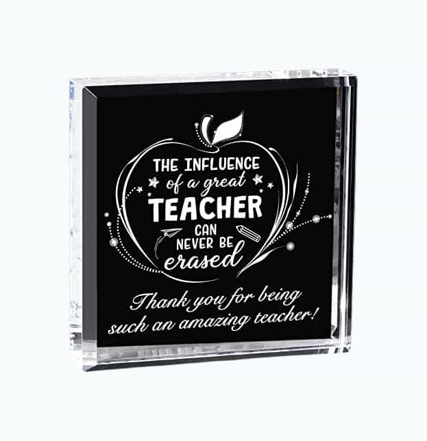 Product Image of the Teacher Paperweight