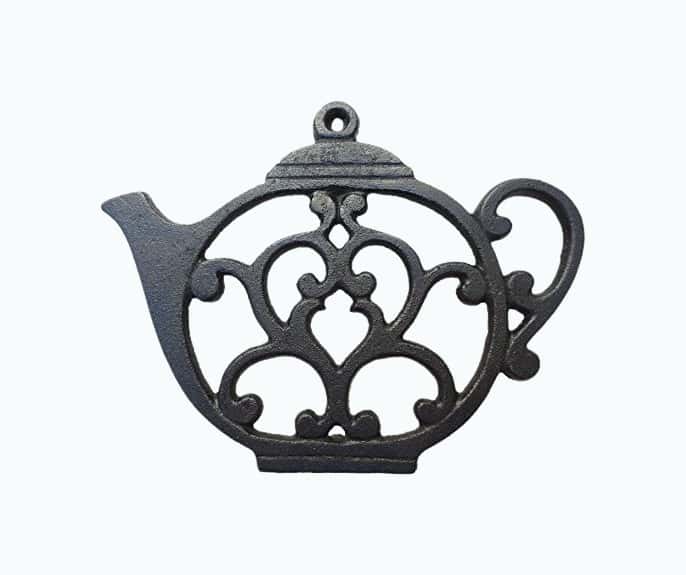 Product Image of the Teapot Trivet - Black Cast Iron 