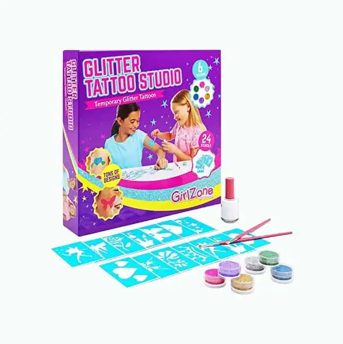 Product Image of the Temporary Glitter Tattoo Kit