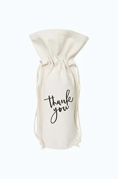 Product Image of the Thank You Wine Bag Cover