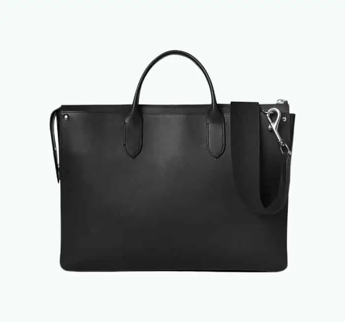 Product Image of the The Slim Traveler Leather Briefcase