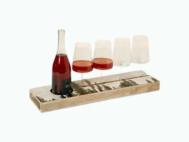 Product Image of the Treeline Wine Serving Tray