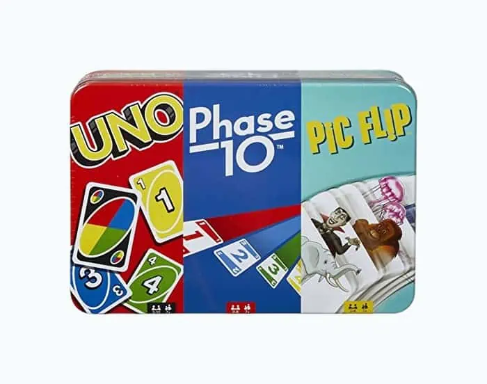 Product Image of the UNO, Phase 10 and Pic Flip Bundle