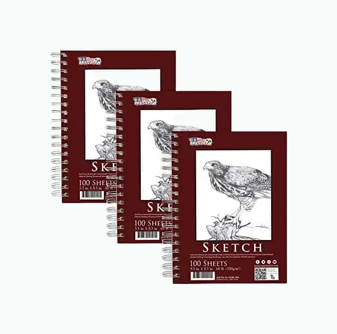 Product Image of the U.S. Art Supply Sketch Book Pad Pack