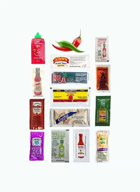 Product Image of the Ultimate Hot Sauce Packet Assortment 