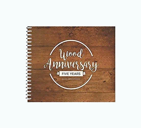 Product Image of the Unique 5th Wedding Anniversary Memory Book
