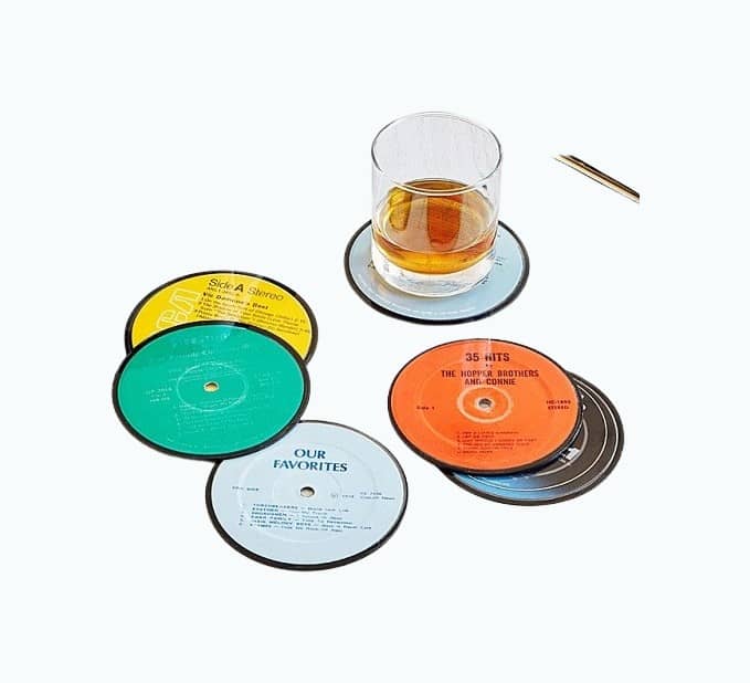 Product Image of the Upcycled Record Coasters