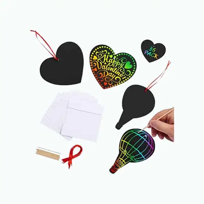 Product Image of the Valentine’s Day Rainbow Art Paper Set