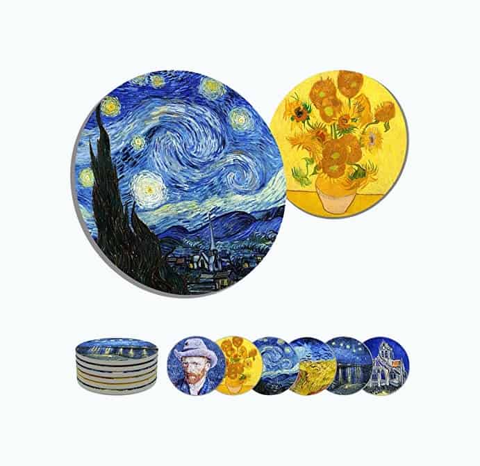 Product Image of the Van Gogh Coasters Set