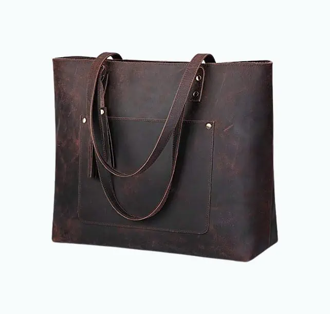 Product Image of the Vintage Leather Tote Bag