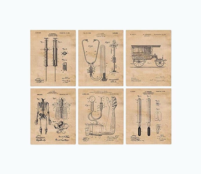 Product Image of the Vintage Medicine Patent Poster Prints