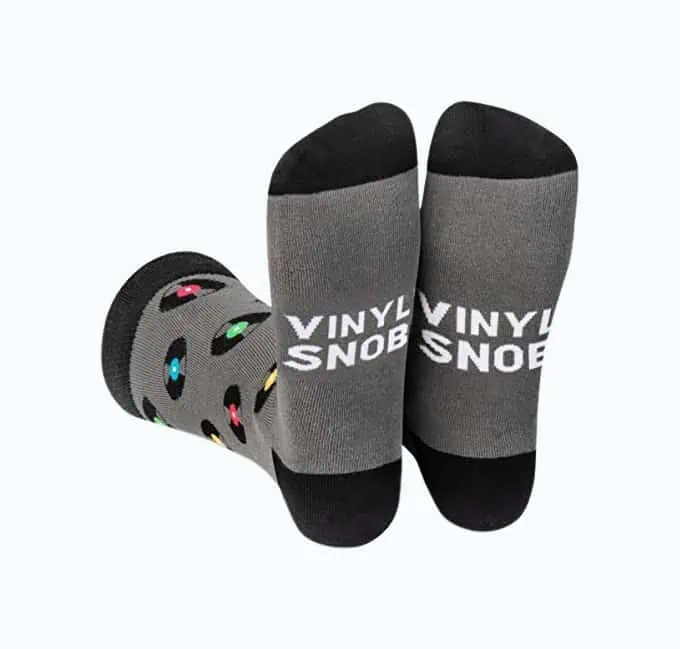 Product Image of the Vinyl Snob Socks