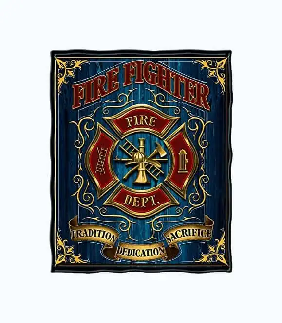 Product Image of the Volunteer Firefighter Throw Blanket